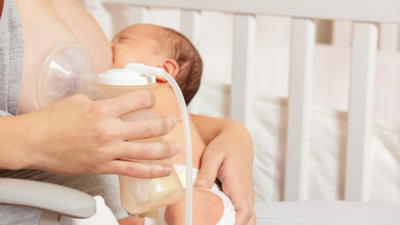 Baby breastfeeding